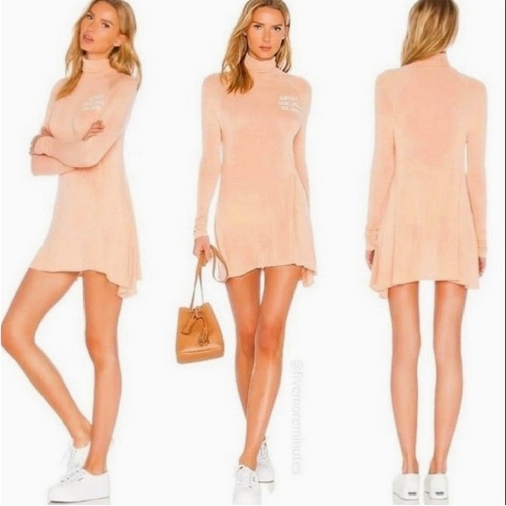 DAYDREAM NATION | Girl Gang Turtleneck Dress in Coral